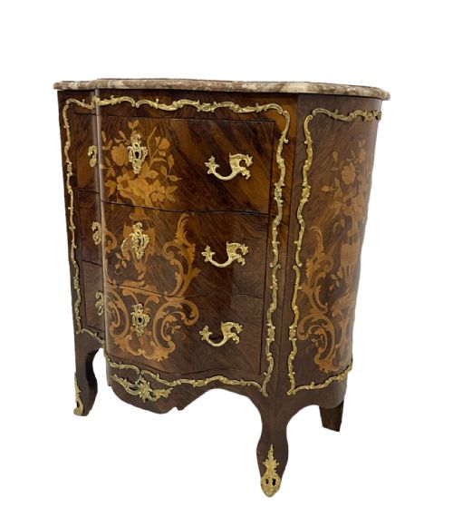 LATE 19TH CENTURY FRENCH MARBLE TOP COMMODE - ADDITIONAL PHOTO 5