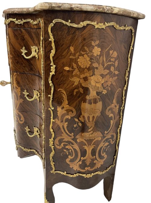 LATE 19TH CENTURY FRENCH MARBLE TOP COMMODE - ADDITIONAL PHOTO 7