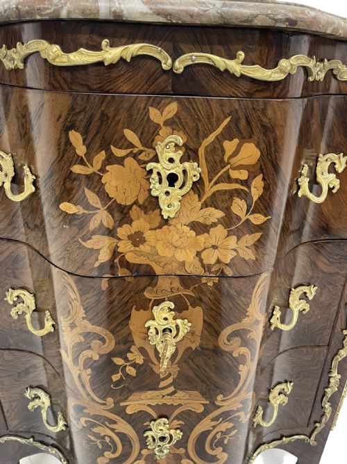 LATE 19TH CENTURY FRENCH MARBLE TOP COMMODE - ADDITIONAL PHOTO 8