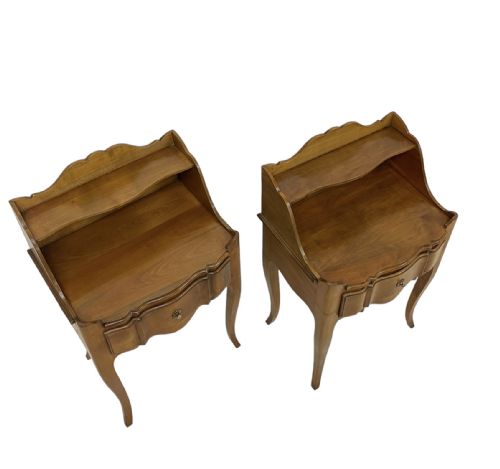 PAIR OF FRENCH NIGHTSTANDS IN CHERRYWOOD - ADDITIONAL PHOTO 7