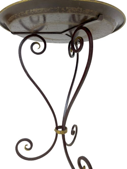 RED METAL OCCASIONAL TABLE - ADDITIONAL PHOTO 2