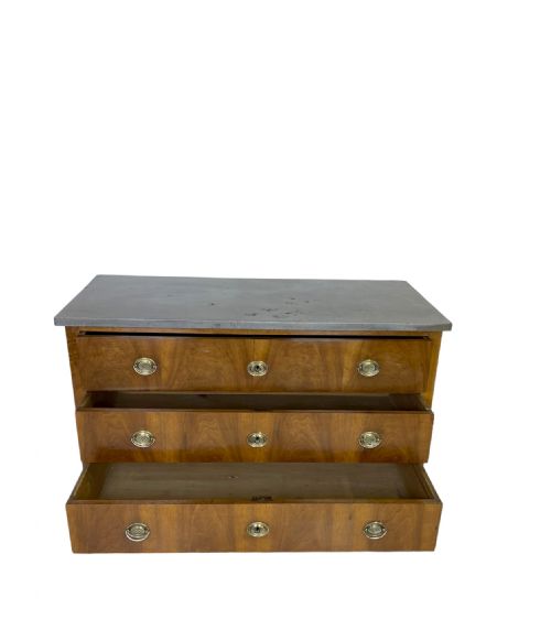 FRENCH 3 DRAWER MARBLE TOP COMMODE - ADDITIONAL PHOTO 7
