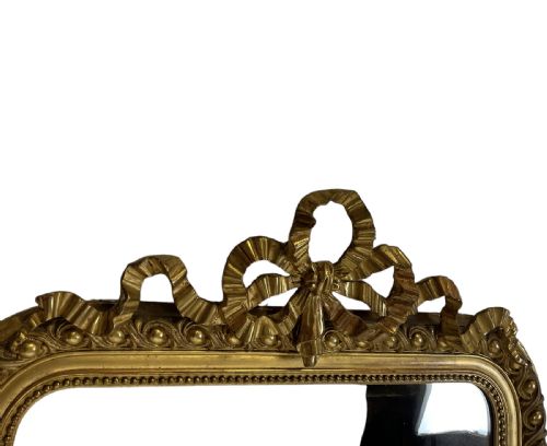 19TH CENTURY FRENCH GILT MIRROR - ADDITIONAL PHOTO 4