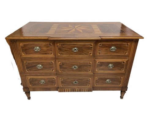 ANTIQUE WALNUT COMMODE FROM ALSACE FRANCE - ADDITIONAL PHOTO 4