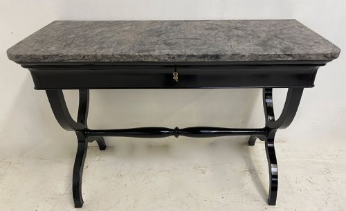 a french empire console table with marble top - CATEGORY: ANTIQUE TABLES - DATED 19TH CENTURY