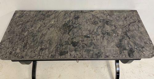 A FRENCH EMPIRE CONSOLE TABLE WITH MARBLE TOP - ADDITIONAL PHOTO 2