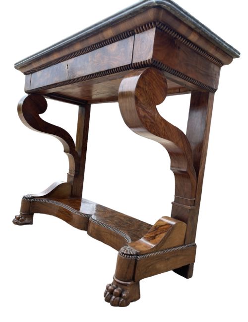 FRENCH WALNUT CONSOLE TABLE - ADDITIONAL PHOTO 4