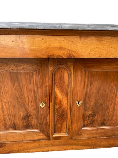 FRENCH WALNUT BUFFET WITH MARBLE TOP - ADDITIONAL PHOTO 10