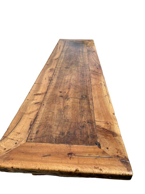 LARGE WALNUT REFECTORY TABLE - ADDITIONAL PHOTO 1