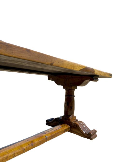 LARGE WALNUT REFECTORY TABLE - ADDITIONAL PHOTO 2