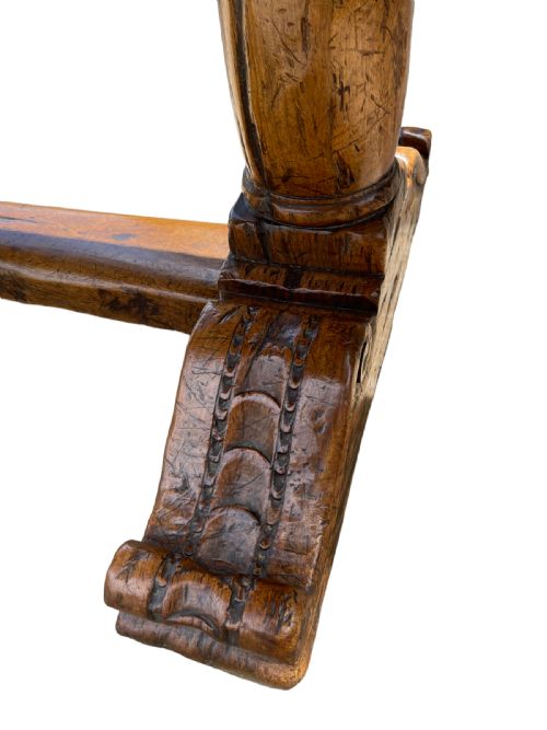 LARGE WALNUT REFECTORY TABLE - ADDITIONAL PHOTO 6