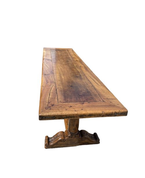 LARGE WALNUT REFECTORY TABLE - ADDITIONAL PHOTO 10