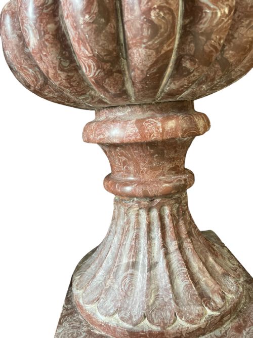 PAIR OF LARGE CLASSICAL SHAPED URNS - ADDITIONAL PHOTO 2