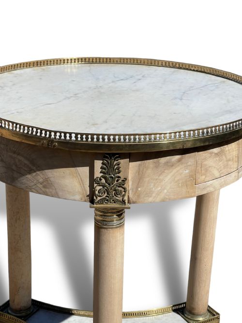 19TH CENTURY BLEACHED WALNUT GUERIDON - ADDITIONAL PHOTO 4