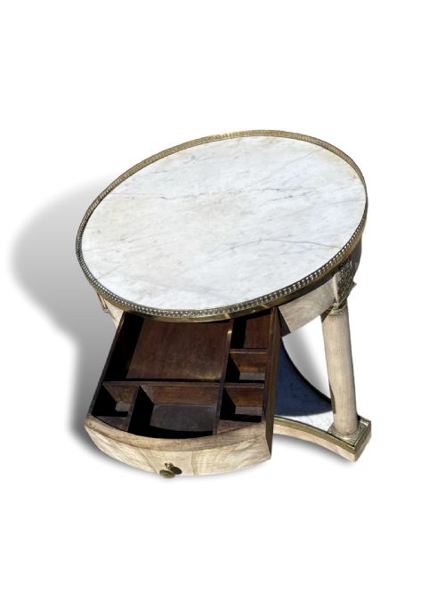 19TH CENTURY BLEACHED WALNUT GUERIDON - ADDITIONAL PHOTO 6