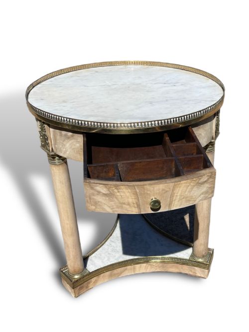 19TH CENTURY BLEACHED WALNUT GUERIDON - ADDITIONAL PHOTO 7