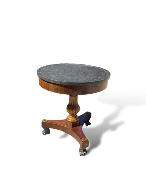 french marble top gueridon - CATEGORY: ANTIQUE TABLES - DATED 19TH CENTURY