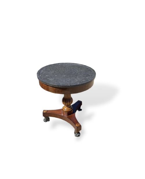 FRENCH MARBLE TOP GUERIDON - ADDITIONAL PHOTO 3