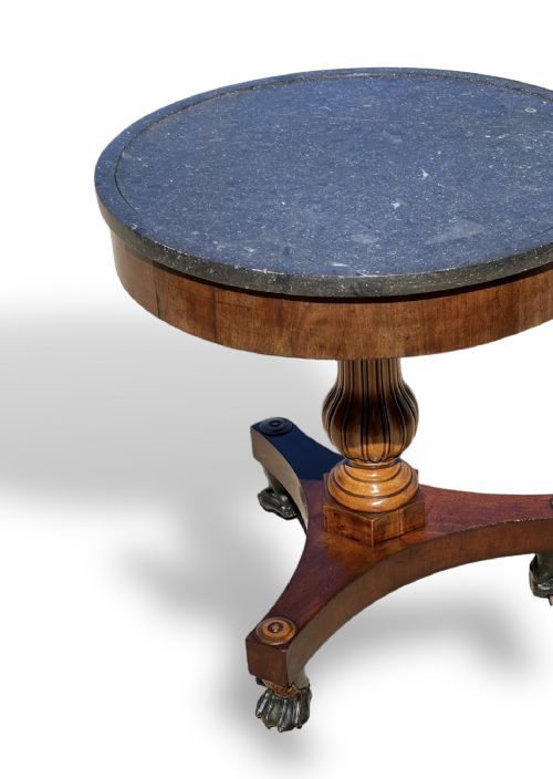 FRENCH MARBLE TOP GUERIDON - ADDITIONAL PHOTO 5
