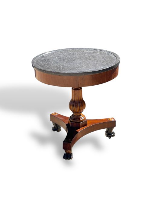 FRENCH MARBLE TOP GUERIDON - ADDITIONAL PHOTO 8
