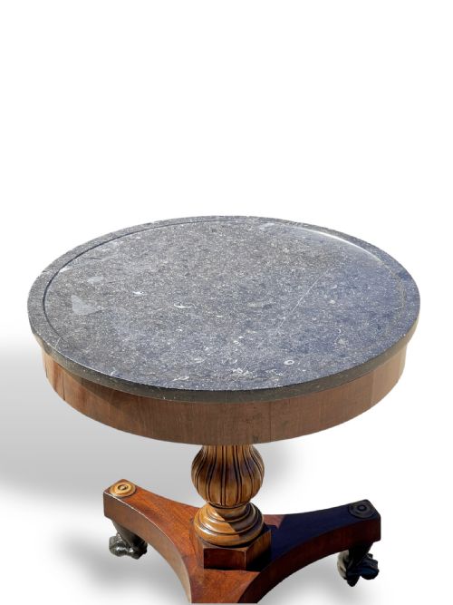 FRENCH MARBLE TOP GUERIDON - ADDITIONAL PHOTO 9