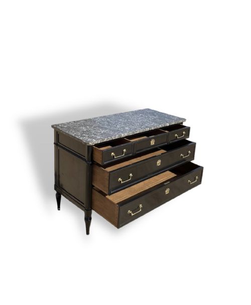 18TH CENTURY DIRECTOIRE EBONIZED COMMODE - ADDITIONAL PHOTO 6
