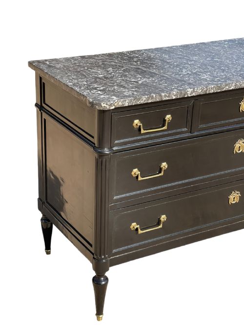 18TH CENTURY DIRECTOIRE EBONIZED COMMODE - ADDITIONAL PHOTO 9