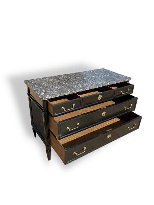 18TH CENTURY DIRECTOIRE EBONIZED COMMODE - ADDITIONAL PHOTO 10