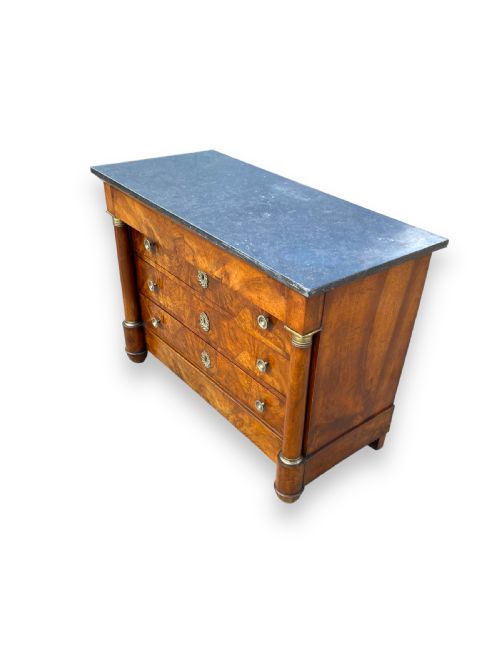 FRENCH EMPIRE WALNUT COMMODE - ADDITIONAL PHOTO 10