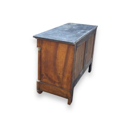 FRENCH EMPIRE WALNUT COMMODE - ADDITIONAL PHOTO 12