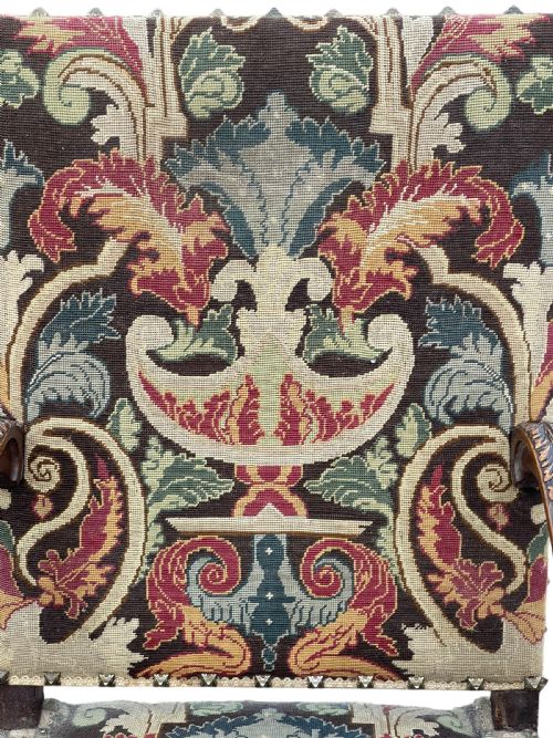 PAIR OF FRENCH TAPESTRY ARMCHAIRS - ADDITIONAL PHOTO 8