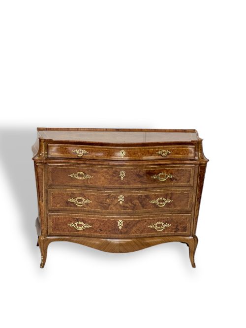 PAIR OF ITALIAN WALNUT COMMODES - ADDITIONAL PHOTO 1