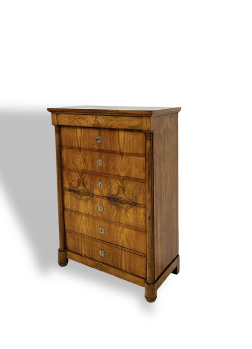 FRENCH WALNUT SEMAINIER CHEST OF DRAWERS - ADDITIONAL PHOTO 2