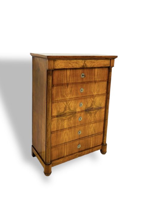 FRENCH WALNUT SEMAINIER CHEST OF DRAWERS - ADDITIONAL PHOTO 4
