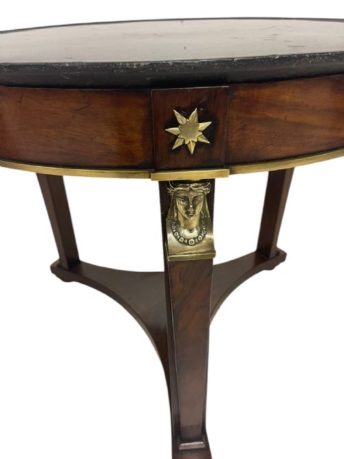 FRENCH EMPIRE GUERIDON IN MAHOGANY - ADDITIONAL PHOTO 1