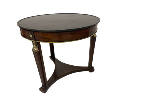 FRENCH EMPIRE GUERIDON IN MAHOGANY - ADDITIONAL PHOTO 3