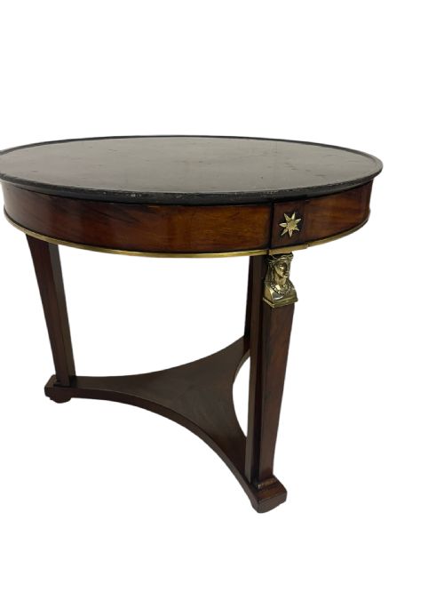 FRENCH EMPIRE GUERIDON IN MAHOGANY - ADDITIONAL PHOTO 4