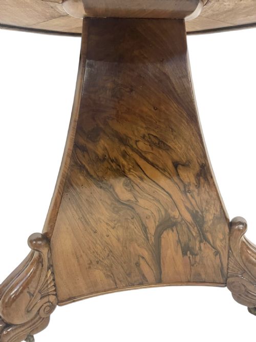 FRENCH WALNUT LOUIE PHILLIPE GUERIDON - ADDITIONAL PHOTO 2