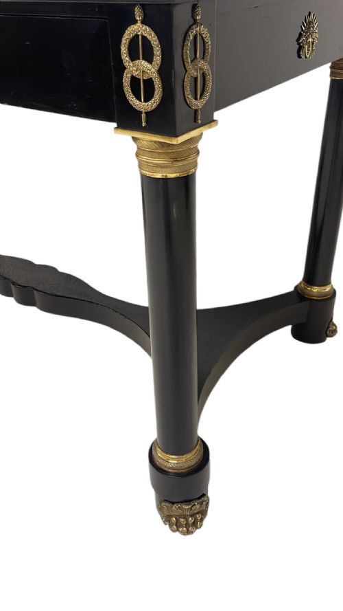 FRENCH EMPIRE EBONIZED WRITING TABLE - ADDITIONAL PHOTO 2