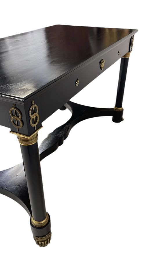 FRENCH EMPIRE EBONIZED WRITING TABLE - ADDITIONAL PHOTO 4
