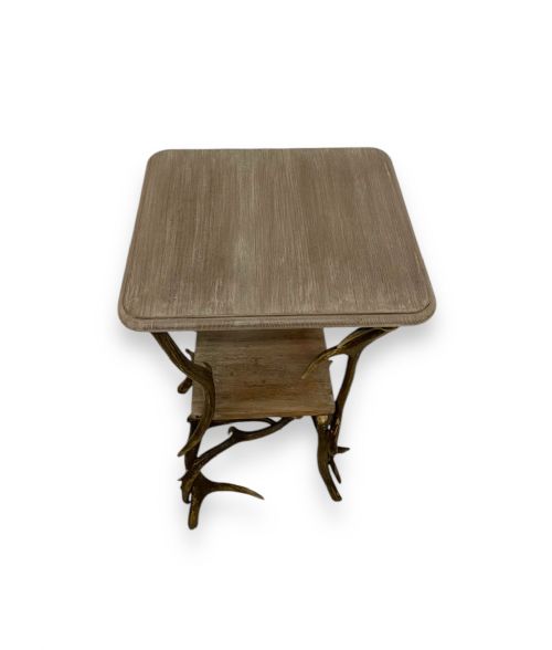 DEER ANTLER OCCASIONAL TABLE