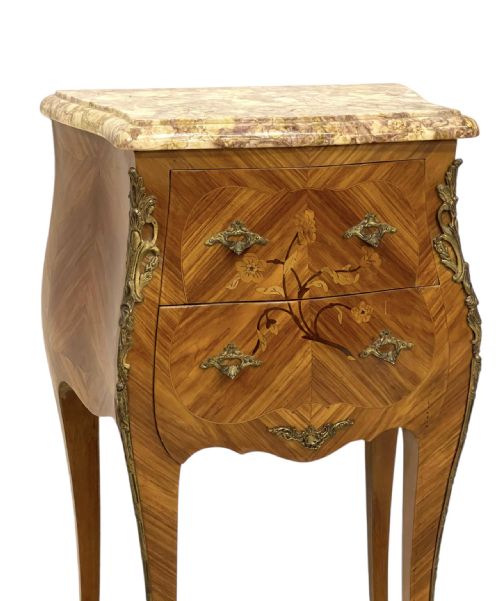 FRENCH MARBLE TOP NIGHTSTANDS - ADDITIONAL PHOTO 4