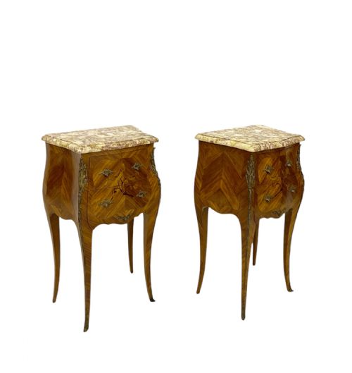 FRENCH MARBLE TOP NIGHTSTANDS - ADDITIONAL PHOTO 7