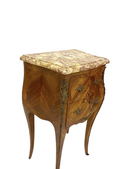 FRENCH MARBLE TOP NIGHTSTANDS - ADDITIONAL PHOTO 8