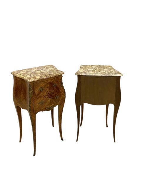 FRENCH MARBLE TOP NIGHTSTANDS - ADDITIONAL PHOTO 11
