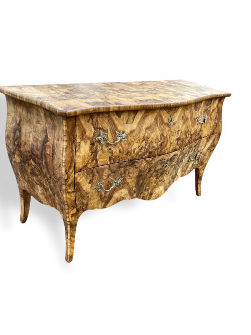 PAIR OF ITALIAN OLIVE WOOD COMMODES - ADDITIONAL PHOTO 2