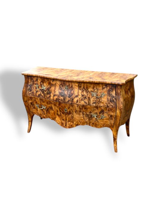PAIR OF ITALIAN OLIVE WOOD COMMODES - ADDITIONAL PHOTO 11