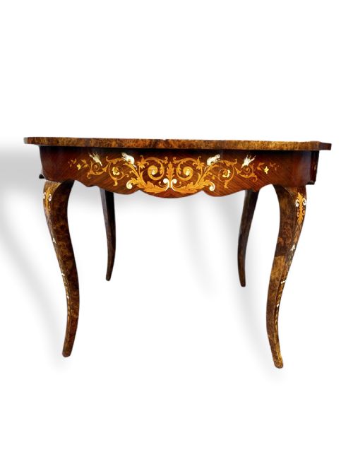 INLAID ROUND TABLE - ADDITIONAL PHOTO 1