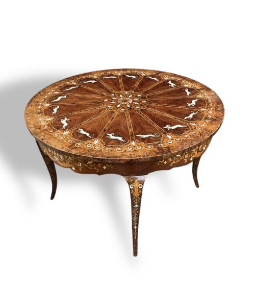 INLAID ROUND TABLE - ADDITIONAL PHOTO 2