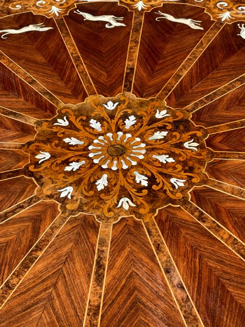 INLAID ROUND TABLE - ADDITIONAL PHOTO 4